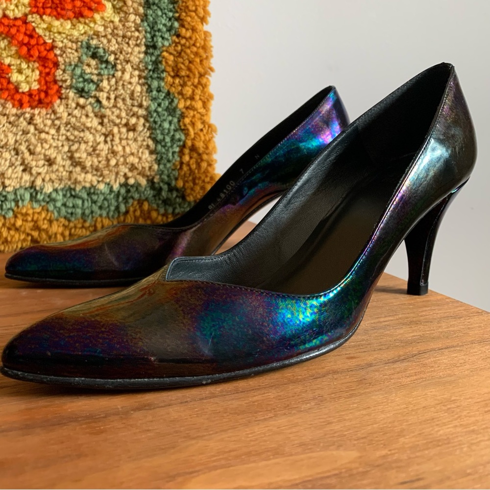 Vintage Stuart Weitzman Iridescent Pumps Heels Size 7